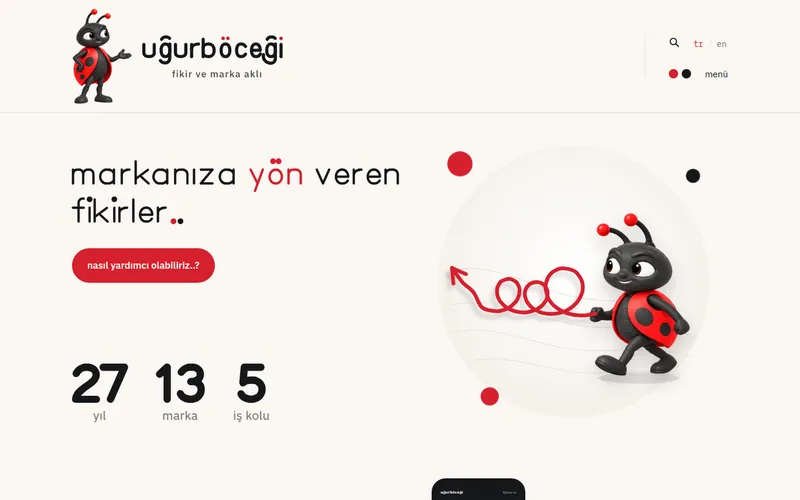 Websites for the group's brands: screenshot of the home page